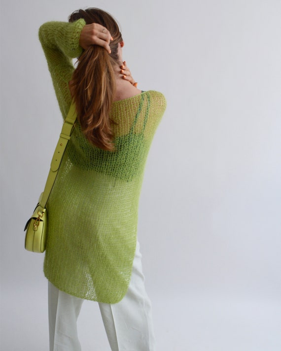 SLY - SLY Treat ニット  TREAT MOHAIR LIKE TUNIC SLY | TIE DESIGN HG トップス (ニット ) |SHEL'TTER WEBSTORE