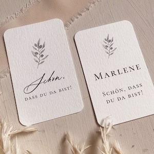 Tischkarte Hochzeit  Platzkarte Hochzeit  Tischkarte Taufe Kommunion  Konfirmation