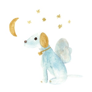 Postkarte "Hund" Trauerpostkarte