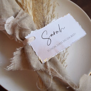 Anhänger "Pastell&Gold" für Gastgeschenke Hochzeit, Tischkarte, Namenskarte für Hochzeitsgäste