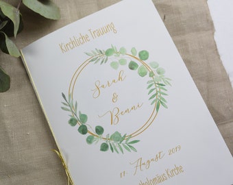 Kirchenheft "Hülle" Hochzeit "Ring-liebe" Trauheft, Kirchenblatt Hochzeit, kirchliche Trauung
