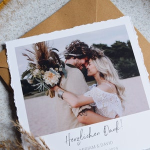 Dankeskarte zur Hochzeit "Danke 10" Danke Karte Hochzeit Thank you Card Danksagung Hochzeit Dankeskarte Konfirmation Kommunion