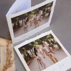 Dankeskarte Hochzeit Klappkarte Quadratisch Danksagung zur Hochzeit Dankekarte Geburt Kommunion Konfirmation