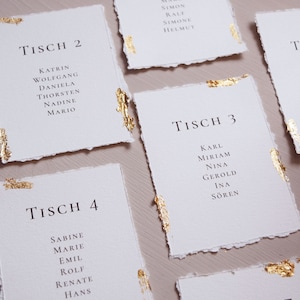 Tischplankarte Hochzeit  Sitzplankarten Hochzeit mit einzelnen Karten Tischplan Taufe Kommunion Konfirmation