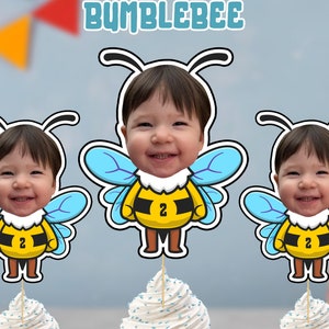 BUMBLEBEE Cupcake Topper | DIGITAL FILE | Printable CupcakeTopper | Personalised Cupcake topper | Birthday Cake topper