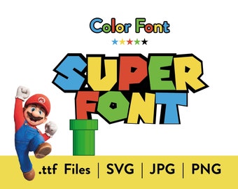 Mario Font SVG, Mario Font png, Mario Letters, Mario numbers SVG, Mario Alphabet SVG, Mario Font Cricut, Mario Font Svg, Mario Font Clipart