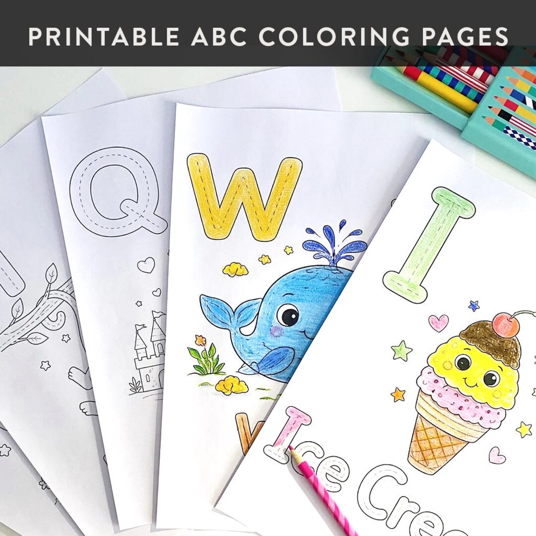 ABC Animal Coloring Pages for Kids | A–Z Alphabet Worksheets ...