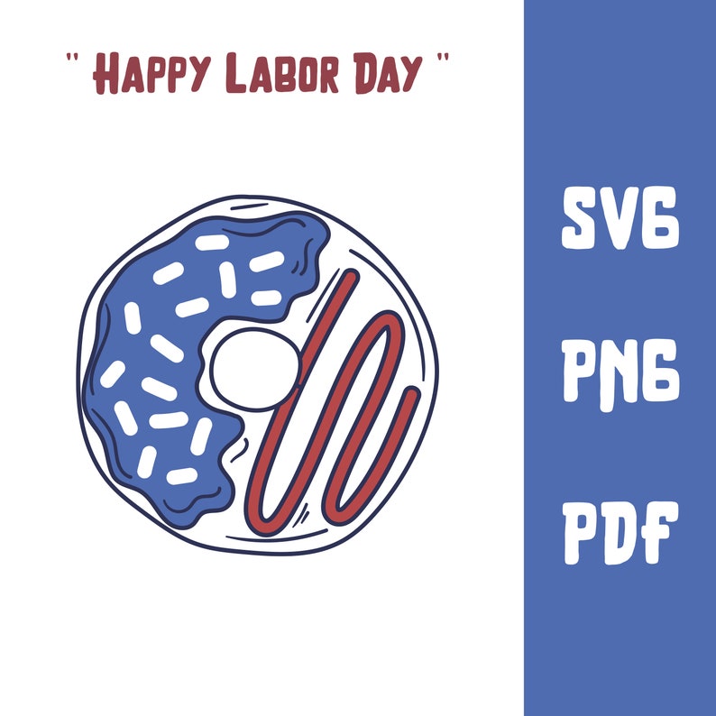 Happy Labor Day patriottische clipartbundel (svg, png, pdf) afbeelding 3