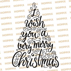 Merry Christmas Tree Svg | Christmas Svg, Christmas Trees Svg | Christmas Saying Svg | Christmas Shirt Svg | Holiday Png | Digital Download