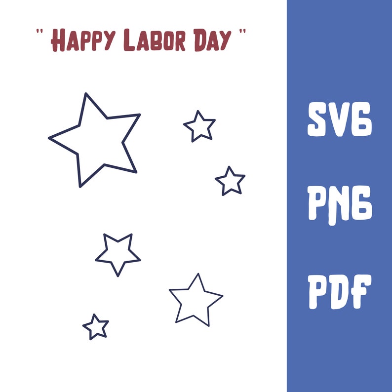Happy Labor Day patriottische clipartbundel (svg, png, pdf) afbeelding 8