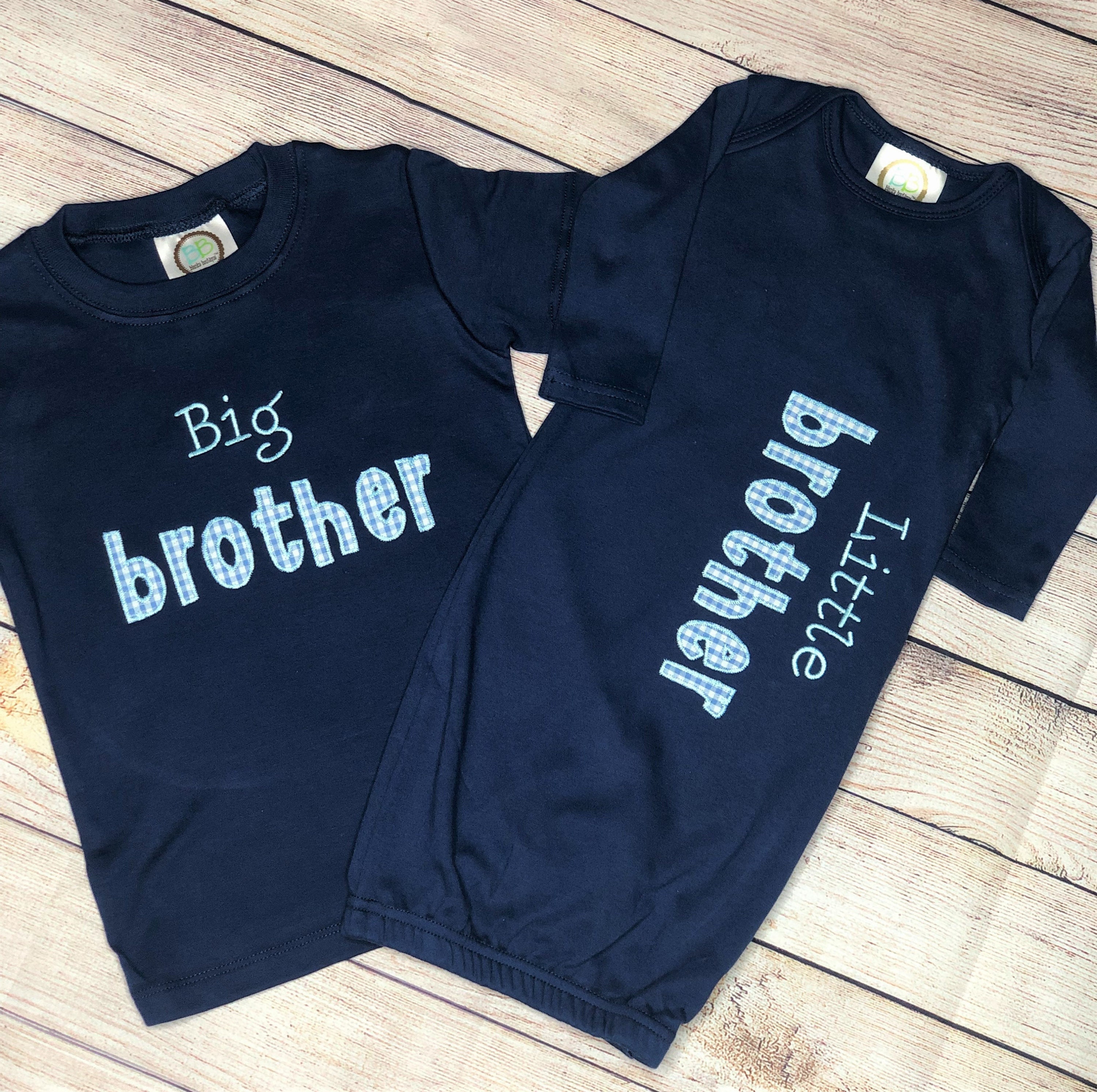 Baby Brother and Big Brother Matching Set Sibling T-shirt and - Etsy
