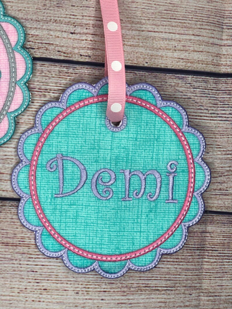 Personalized Bag Tag for Girls Name Tag for Lunch Bags Etsy