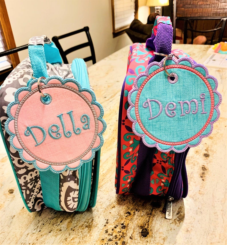Personalized Bag Tag for Girls Name Tag for Lunch Bags Etsy