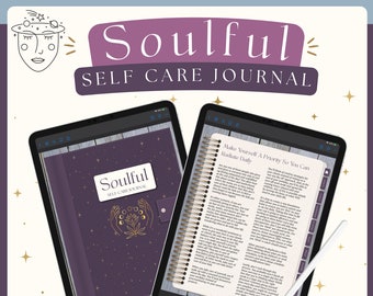 Self Care Digital Journal for Goodnotes and Noteshelf