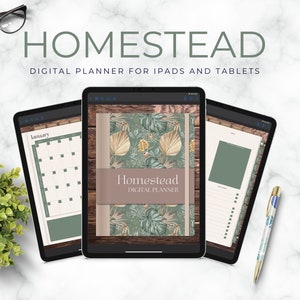 Homestead Management Digital Planner | Garden Planner | Goodnotes Planner | Weekly Digital Planner | Undated Planner | Finance Tracker