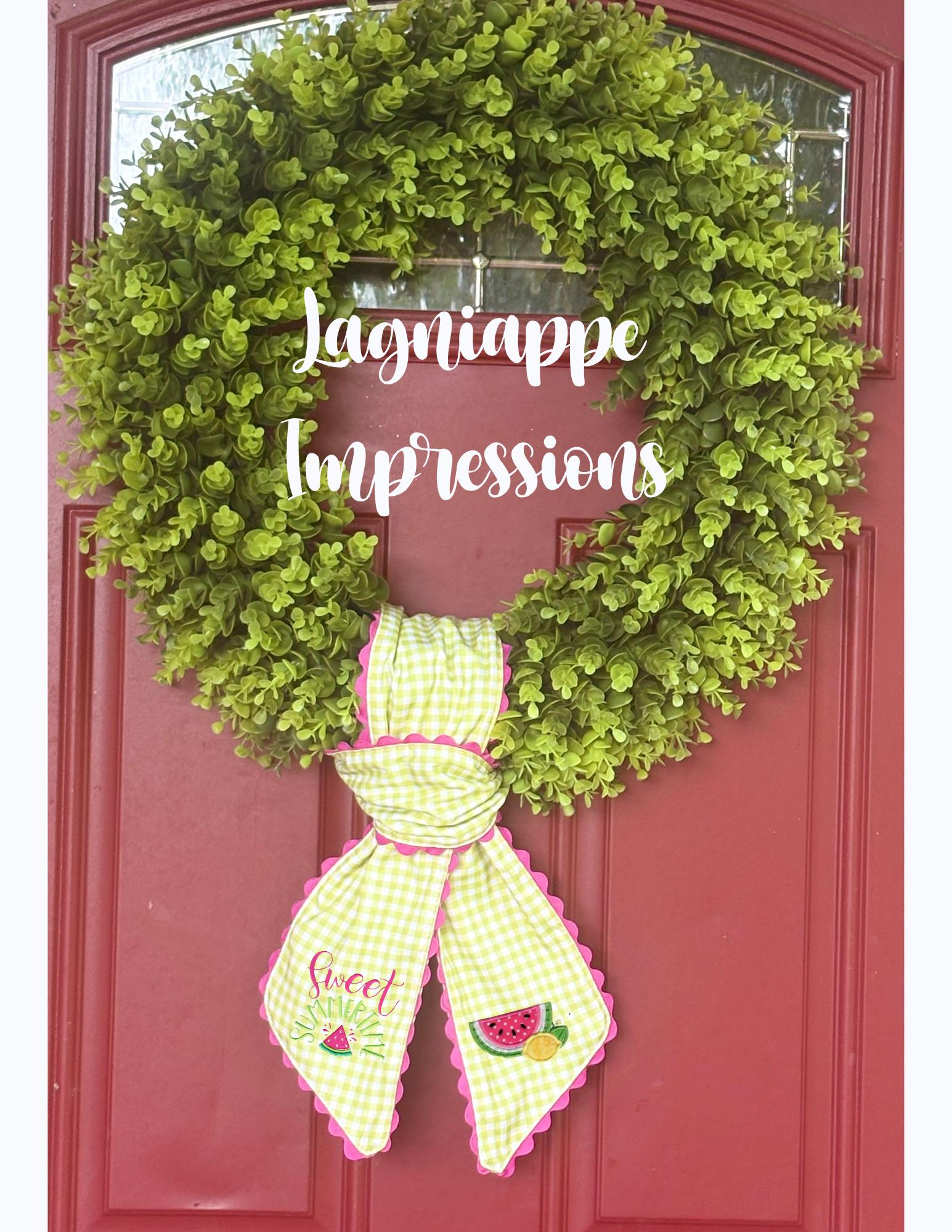 Gingham Ric Rac Wreath Sash - Etsy