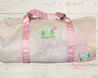 Child’s Seersucker Duffle Bag