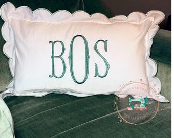 Scalloped or Piped Edge Decorative Pillowcases