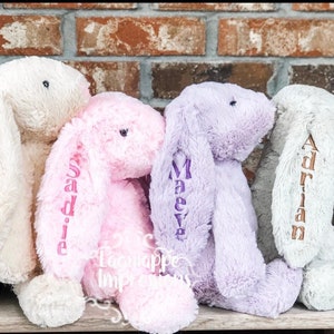 Monogrammed Stuffed Bunnies