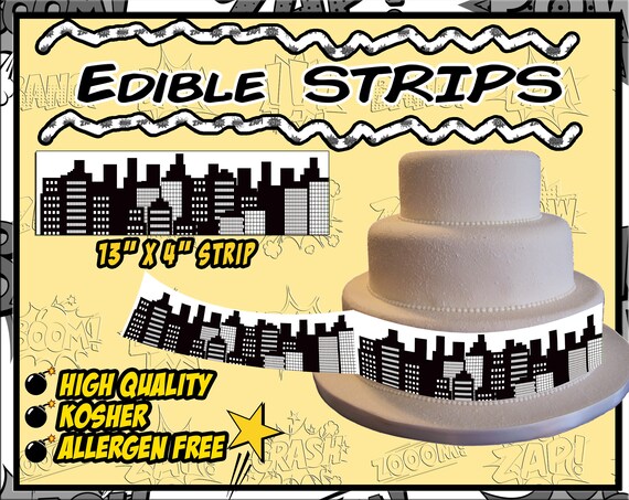 black and white edible