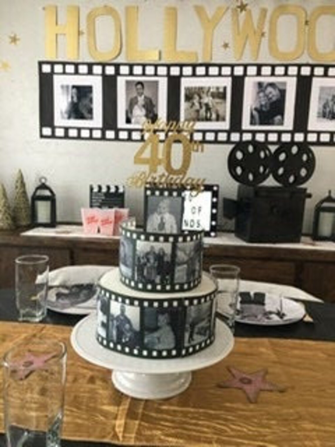Edible film reel strips for cakes. Pictures photos on sugar Etsy