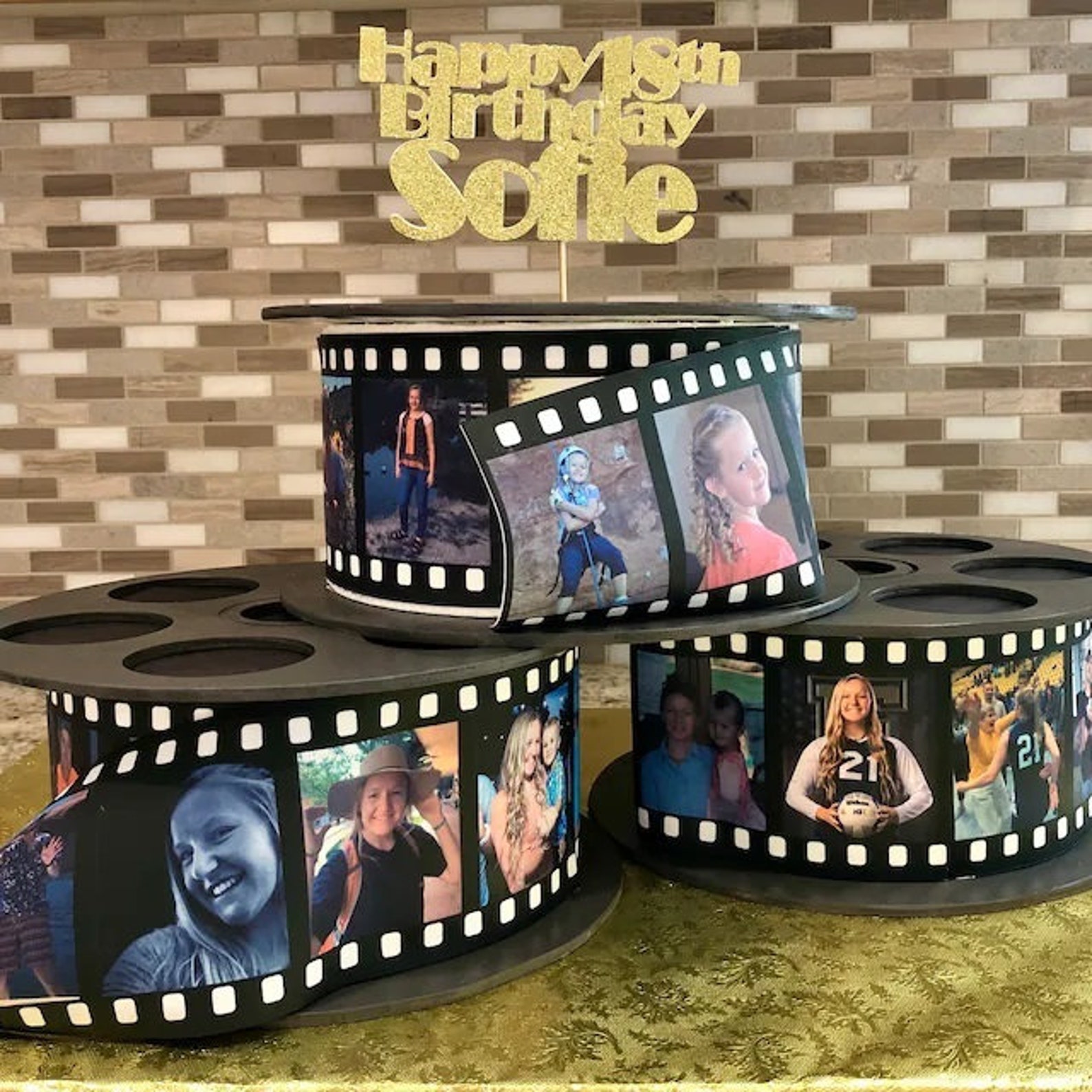 Edible Film Movie Reel Strips for Cakes. Pictures Photos on Etsy India