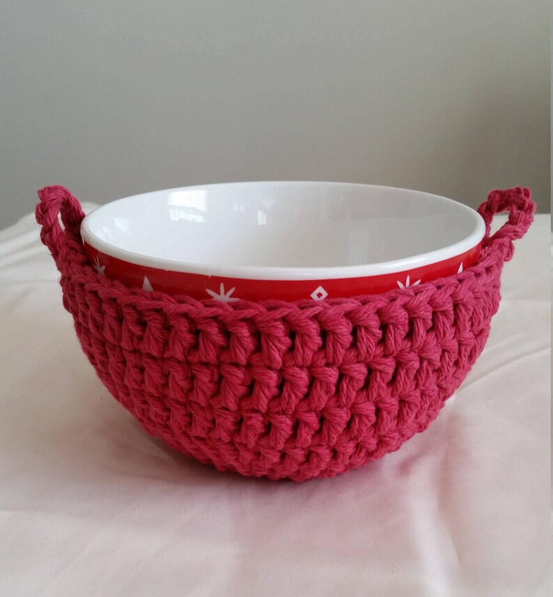 Bowl Cozy Microwave Bowl Cozy Crochet Hot Pad Microwave Etsy