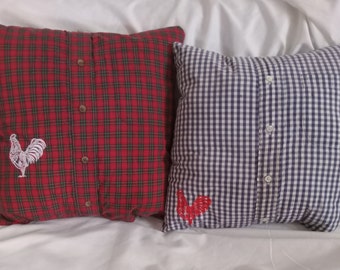 Custom Memory Pillow: Keepsake Made From Loved One's Shirt