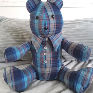 Personalized Memory Bear: Keepsake Made From Your Shirts, Teddy Clothes