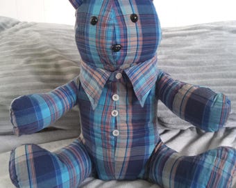 Personalized Memory Bear: Keepsake Made From Your Shirts, Teddy Clothes