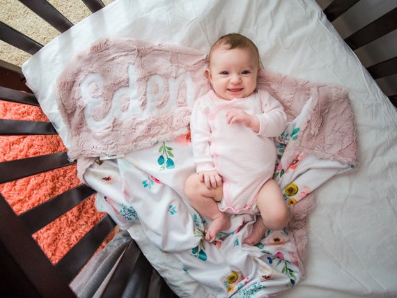 Blush pink cheap baby blanket