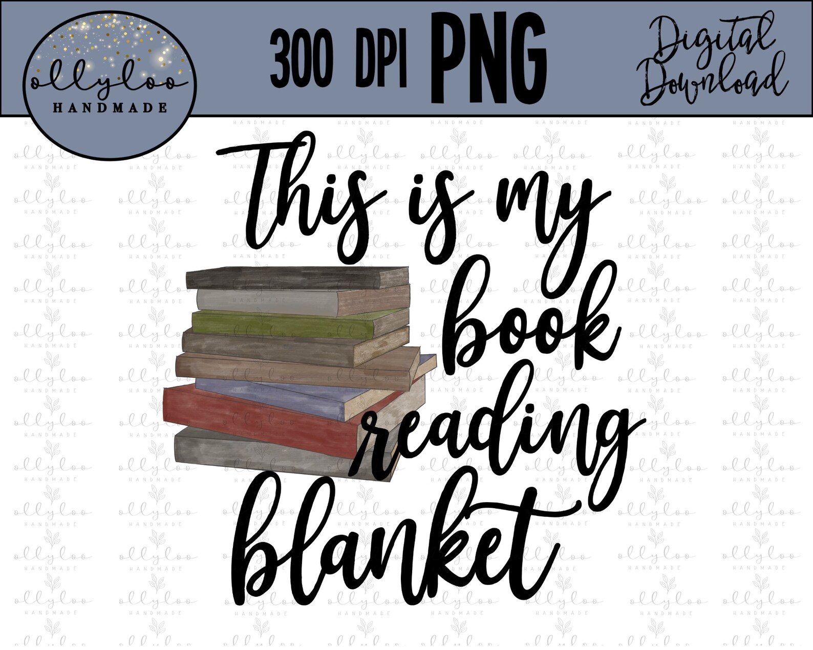This is my book reading blanket png digital download Etsy