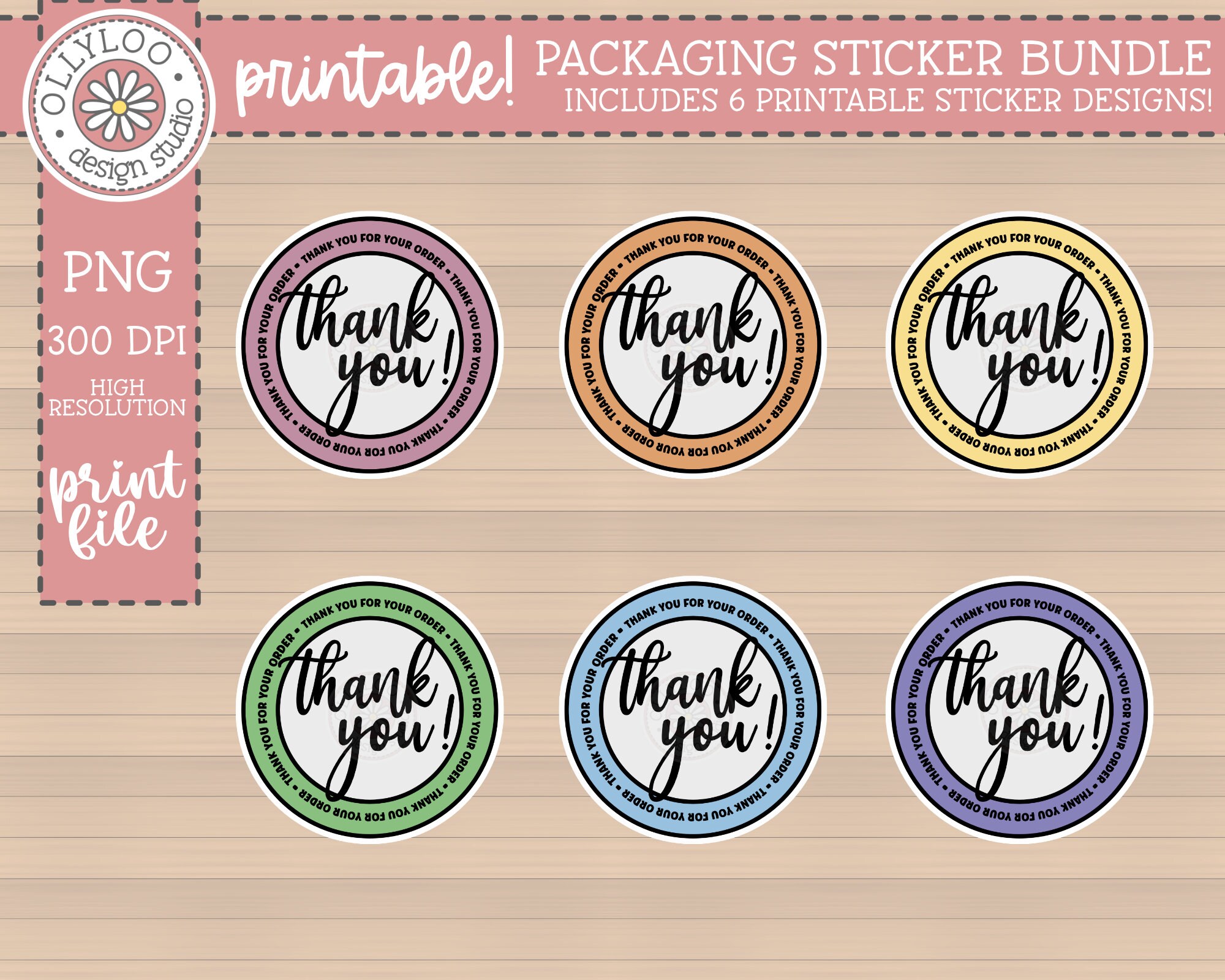 Small Business Sticker Bundle Printable Stickers Printable | Etsy