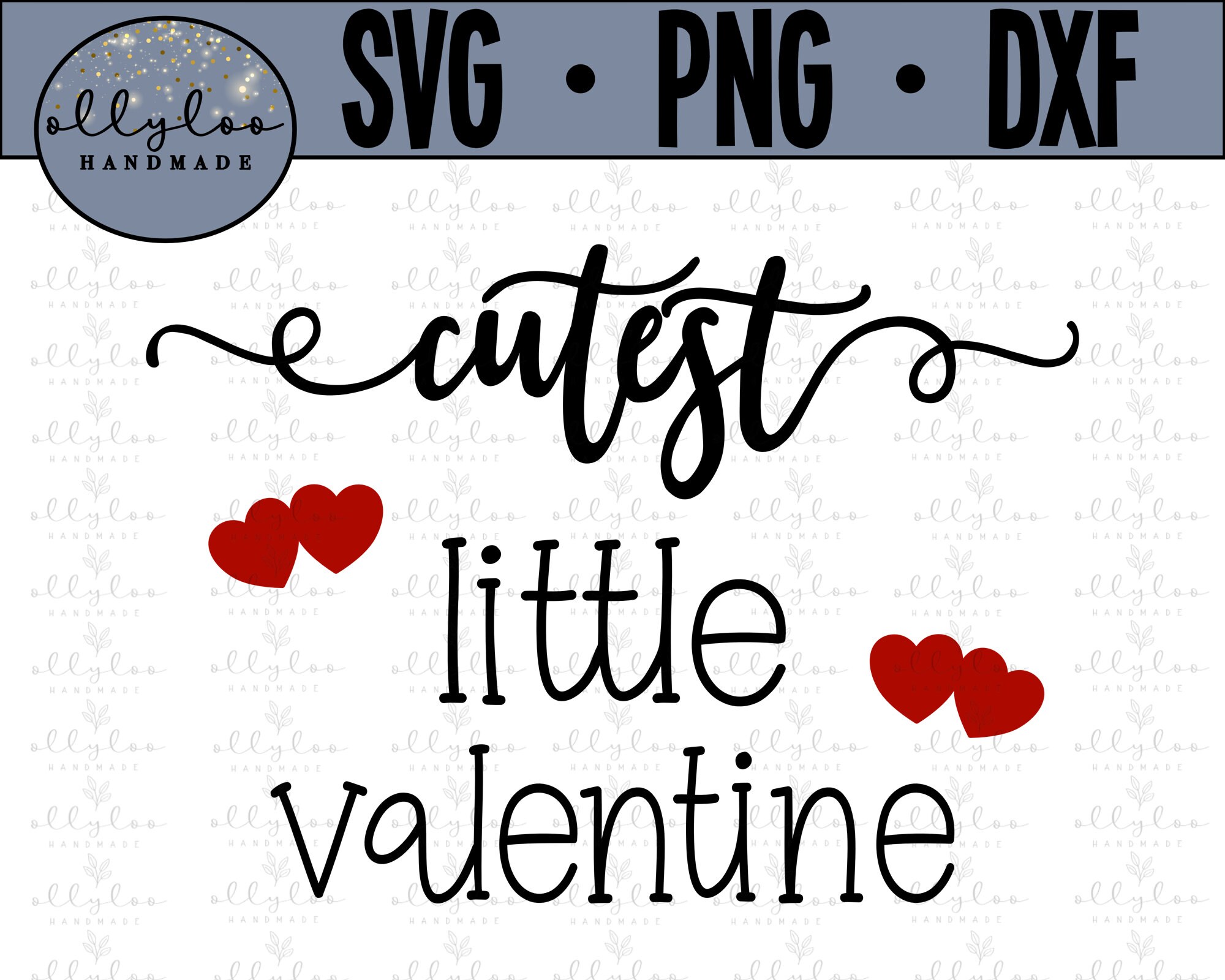 Cutest Little Valentine svg Valentines SVG digital cut | Etsy