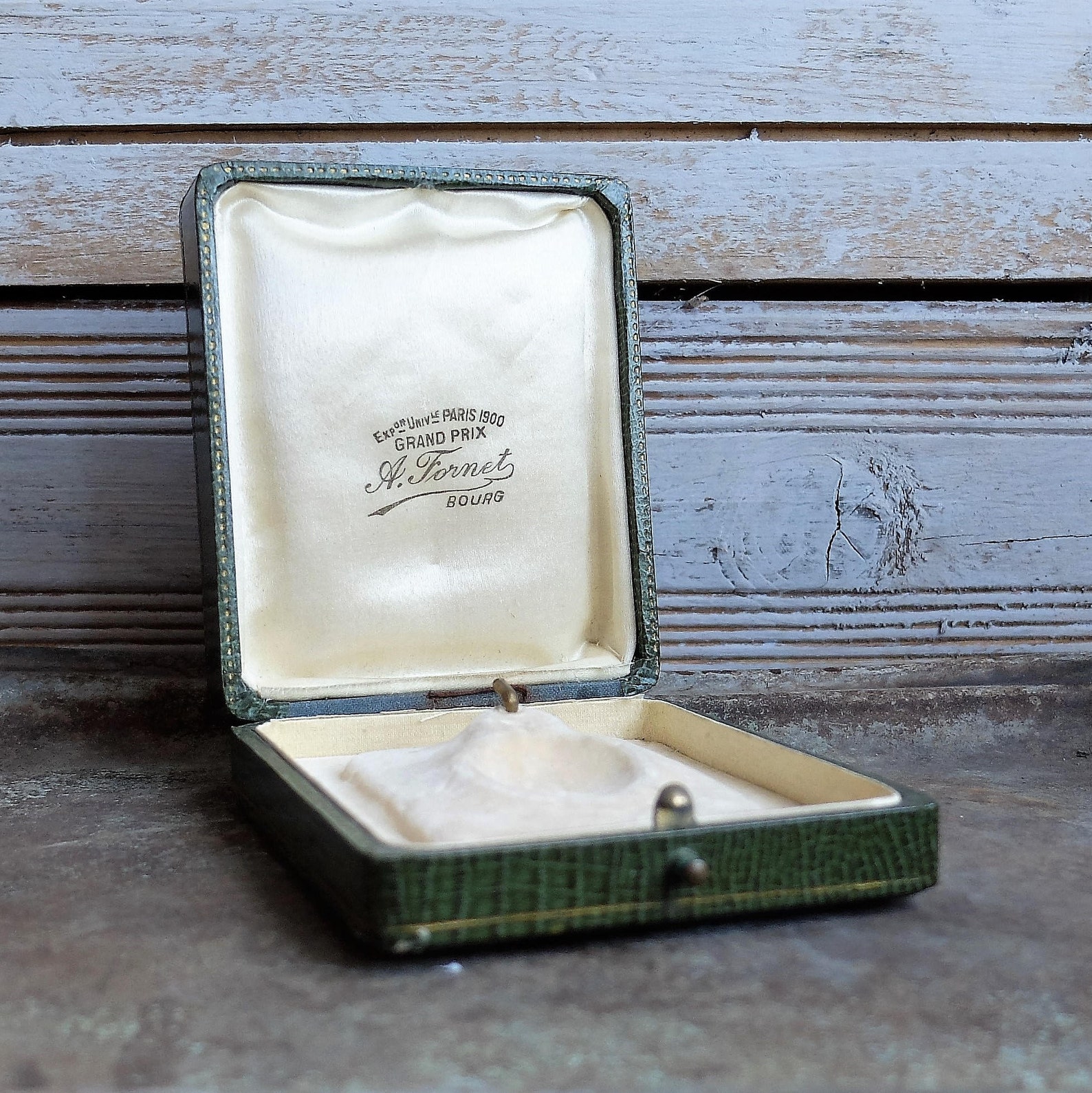 Vintage velvet box jewelry Antique French jewelry trinket box Etsy