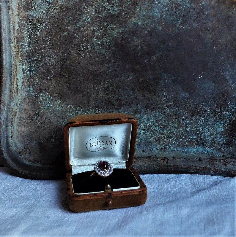 Antique ring box Jewelry Storage