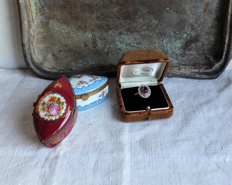 Antique ring box Jewelry Storage