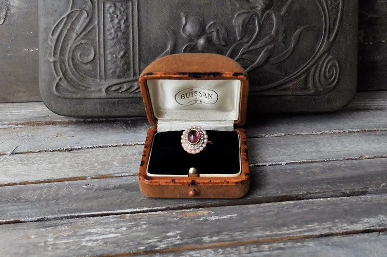 Antique ring box Jewelry Storage