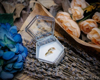 Wedding Ring Box, Wedding Ring Holder, Glass Ring Box, Ring Box, Ring Bearer Box, Engagement Ring Box, Jewelry Box, Ring Holder, Ring Dish