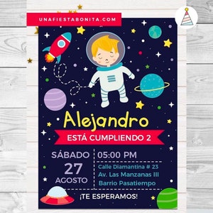 Invito a stampare il tema astronauta, le carte dell'universo, la carta astronauta, l'astronauta stampabile - SCARICA INSTÁNTANEA