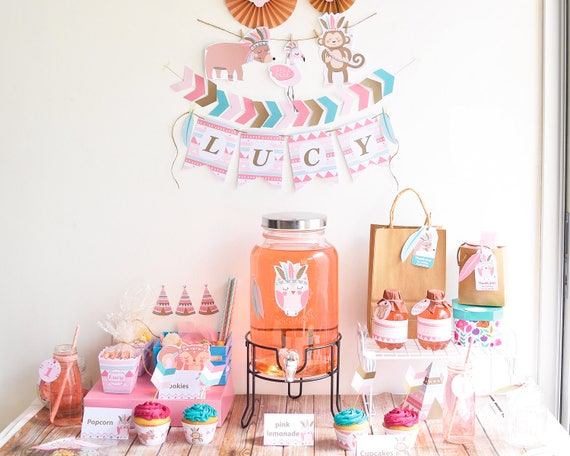 Tribal Birthday Party Package - Printable Tribal - printable party package, Birthday Party Printable, Printable Decoration, Decorations Kit Il_570xn