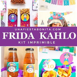 Printable Package for Frida Kahlo Parties, Mexican Birthday Party - Etsy