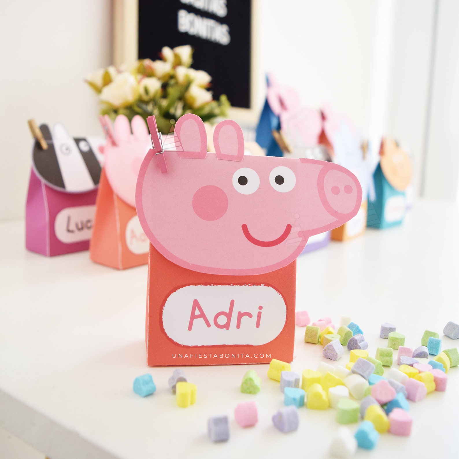 Caja Dulcera Peppa Pig, Cumpleaños Peppa Pig, Dulcero Peppa Pig ...