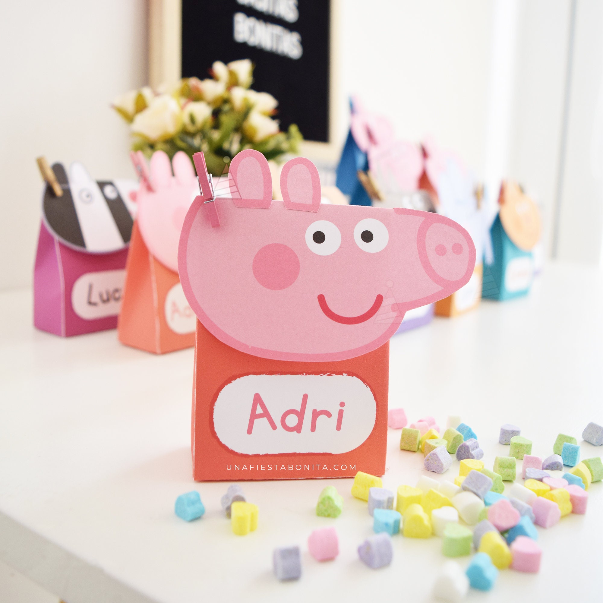 Caja Dulcera Peppa Pig, Cumpleaños Peppa Pig, Dulcero Peppa Pig ...