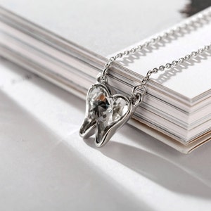 Crystal Tooth Necklace