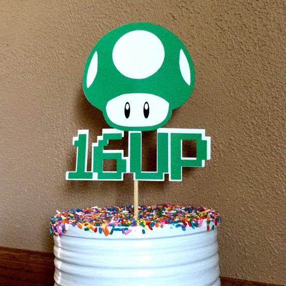 1up Cake Topper Jeu Video Party Cake Topper Champignon Etsy 1up Cake Topper Jeu Video Party Cake Topper Champignon Etsy