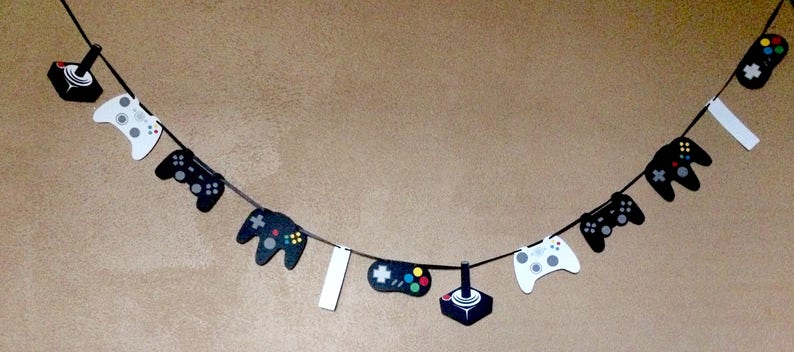 Gamer Party Decor, Game Controller Decor, Gaming Party, Gamer Party, Video Game Party, Gamer Theme Party, Video Game Birthday, Party Decor image 9