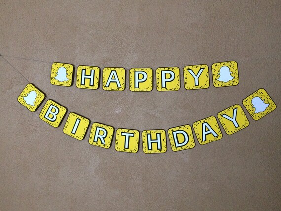 Social Media Birthday Banner Social Media Party Decor App Etsy