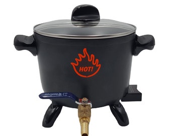 Wax Melter/Electric/Wax Melting With Spout/5 Quarts/8 Pounds Of Wax Barbed Tip Faster Flow