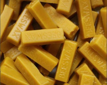 50 x 1 Oz Bars Of 100% Pure American Beeswax Filtered Blocks Never Cut